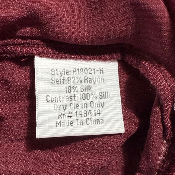 Johnny Was Velvet Shirt in Rich Maroon - Picture 7 of 10